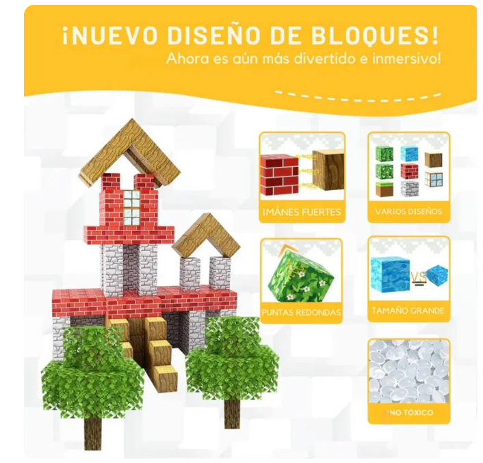 MAGNETIKRAFT™ – BLOQUES MAGNÉTICOS (75 PCS)