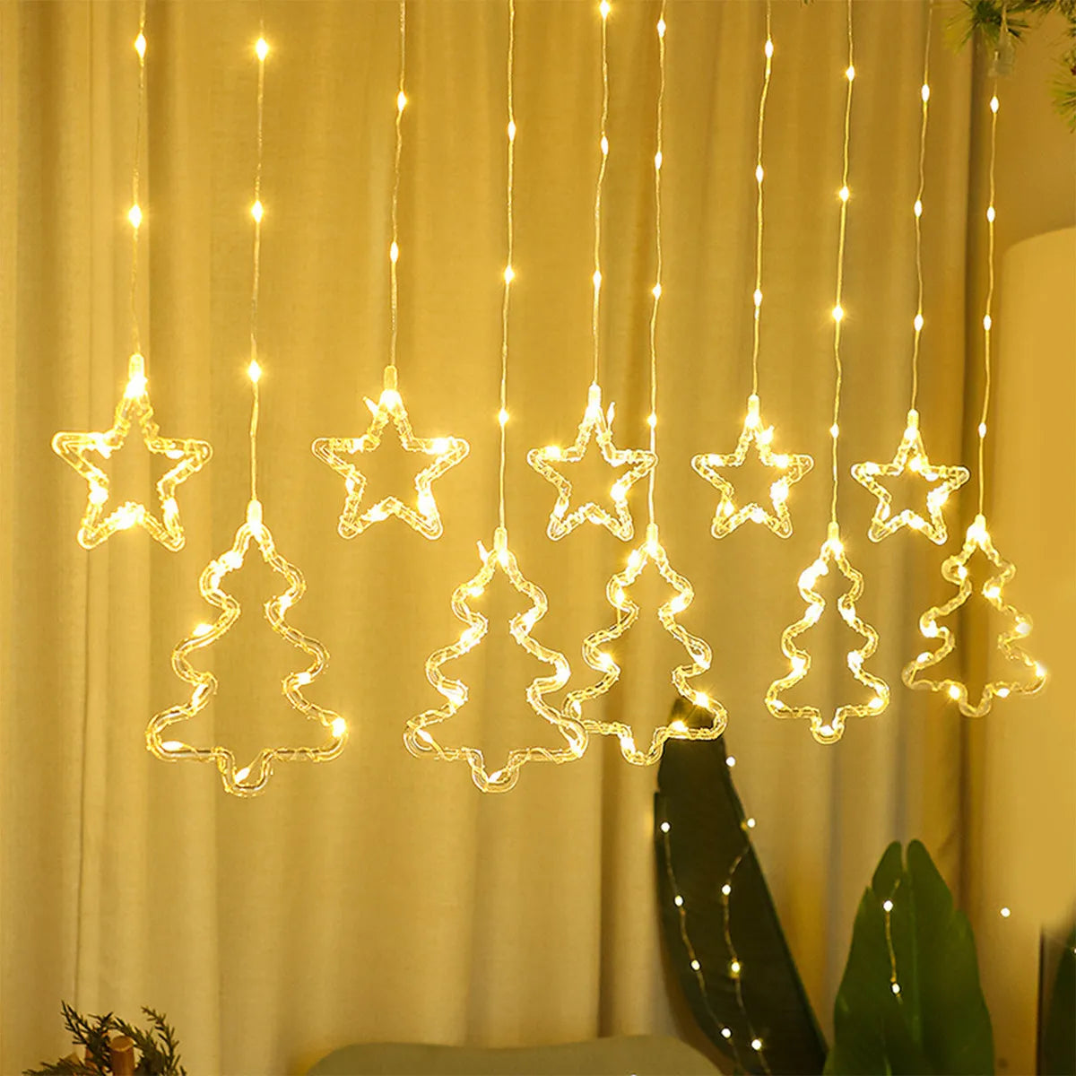 Guirnaldas De Luces Led Forma De Arbol