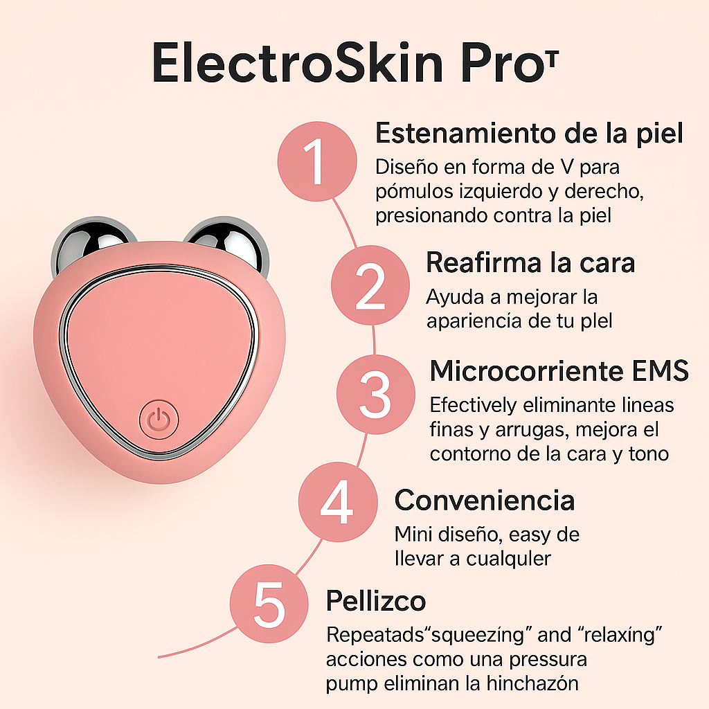 ElectroSkin Pro™ – Lifting Facial con Microcorrientes